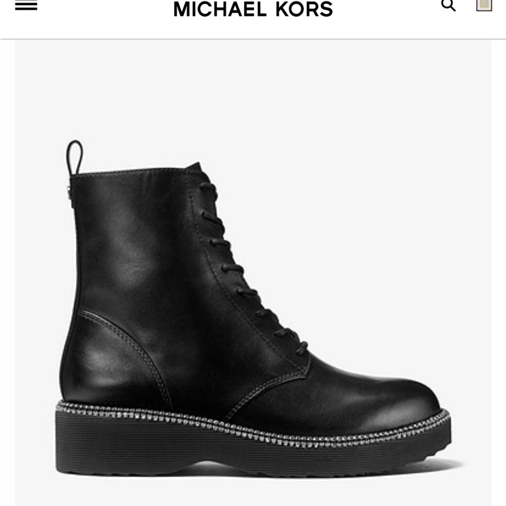 🌟MICHAEL KORS TAVIE LEATHER BOOTIE🌟 - Picture 2 of 13